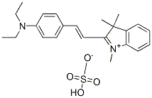 2-[2-[4-(diethylamino)phenyl]vinyl]-1,3,3-trimethyl-3H-indolium hydrogen sulphate 结构式