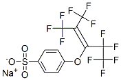 sodium 4-[[3,3,3-trifluoro-1-(pentafluoroethyl)-2-(trifluoromethyl)prop-1-enyl]oxy]benzenesulphonate 结构式