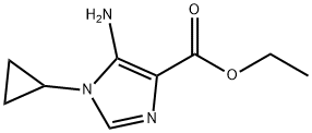 ethyl 5-aMino-1-cyclopropyl-1H-iMidazole-4-carboxylate 结构式