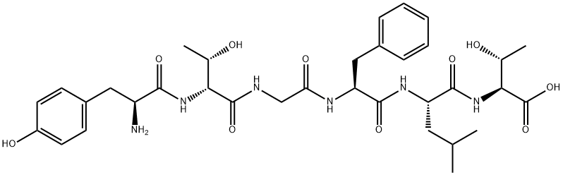 (D-THR2)-LEUCINE ENKEPHALIN-THR ACETATE 结构式