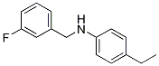 (4-乙基苯基)(3-氟苯基)甲胺 结构式