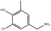 Phenol,  4-(aminomethyl)-2-chloro-6-methyl- 结构式