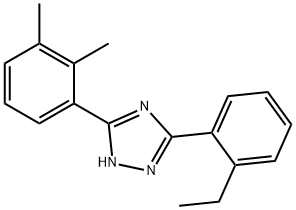 3-(2-Ethylphenyl)-5-(2,3-xylyl)-1H-1,2,4-triazole 结构式