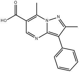 2,7-二甲基-3-苯基吡唑并[1,5-A]嘧啶-6-羧酸 结构式