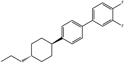反-4'-(4-正丙基环己基)-3,4-二氟-1,1-联苯 结构式
