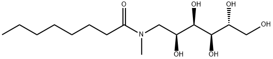 N-辛酰基-N-甲基葡萄糖胺 结构式