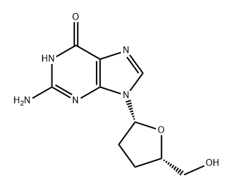 2',3'-二脱氧鸟苷 结构式
