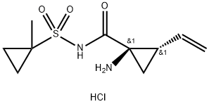 (1R,2S)-1-氨基-N-((1-甲基环丙基)磺酰基)-2-乙烯基环丙烷-1-甲酰胺盐酸盐 结构式