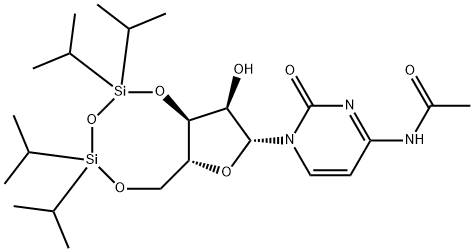 3',5'-TIPS-N-AC-胞苷 结构式