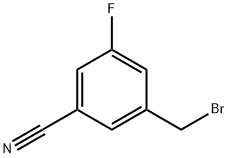 3-Bromomethyl-5-fluoro-benzonitrile 结构式