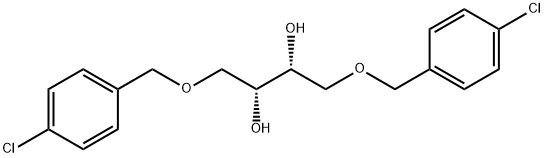 (R,R)-(+)-1,4-双(4-氯苄氧基)-2,3-丁二醇 结构式