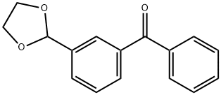 3-(1,3-DIOXOLAN-2-YL)BENZOPHENONE 结构式