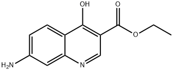 7-氨基-4-氧代-1,4-二氢喹啉-3-羧酸乙酯 结构式