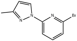 6-(3-METHYL-1H-PYRAZOL-1-YL)-2-BROMOPYRIDINE 结构式