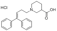 1 - (4,4 - 二苯基-3 - 丁烯基)- 3 -哌啶盐酸盐 结构式