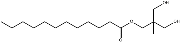 3-hydroxy-2-(hydroxymethyl)-2-methylpropyl laurate 结构式