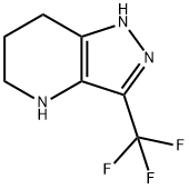 3-(trifluoroMethyl)-1H,4H,5H,6H,7H-pyrazolo[4,3-
b]pyridine 结构式