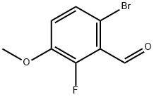 6-溴-2-氟-3-甲氧基苯甲醛 结构式