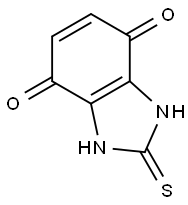 1H-Benzimidazole-4,7-dione,  2,3-dihydro-2-thioxo- 结构式