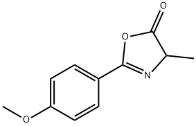 5(4H)-Oxazolone,  2-(4-methoxyphenyl)-4-methyl- 结构式