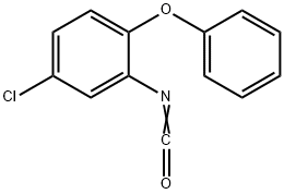 5-氯-2-苯氧基苯基异氰酸酯 结构式