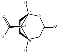 2-Oxabicyclo[3.2.1]oct-6-ene-8-carbonyl chloride, 3-oxo-, anti- (9CI) 结构式