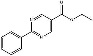 2-苯基嘧啶-5-甲酸乙酯 结构式