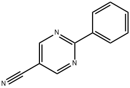 2-苯基-5-氰基嘧啶 结构式