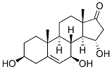 Androst-5-en-17-one, 3,7,15-trihydroxy-, (3beta,7beta,15alpha)- (9CI) 结构式