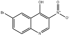 6-溴-4-羟基-3-硝基喹啉 结构式