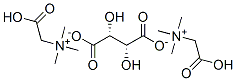 bis[(carboxymethyl)trimethylammonium] [R-(R*,R*)]-tartrate 结构式