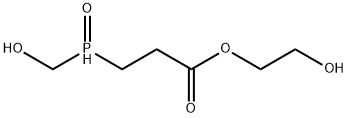 2-hydroxyethyl 3-(hydroxymethylphosphinoyl)propionate 结构式