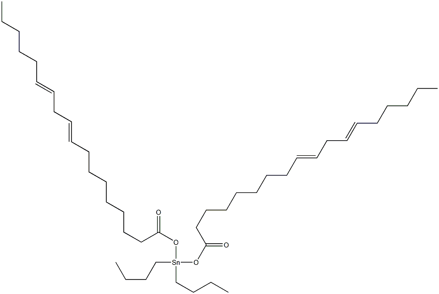 dibutylbis(octadeca-9(Z),12(Z)-dienoyloxy)stannane 结构式