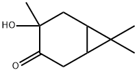 4-hydroxy-4,7,7-trimethylbicyclo[4.1.0]heptan-3-one 结构式