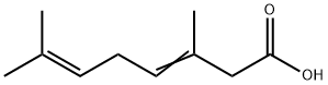 3,7-dimethylocta-3,6-dienoic acid 结构式