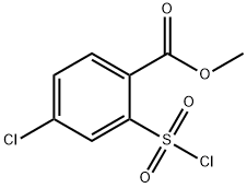 4-氯-2-氯磺酰基苯甲酸甲酯 结构式