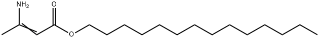 tetradecyl 3-amino-2-butenoate 结构式