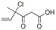 5-Hexenoic  acid,  4-chloro-4-methyl-3-oxo- 结构式