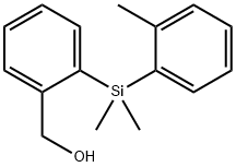 {2-[Dimethyl(2-methylphenyl)silyl]phenyl}methanol 结构式