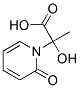 1(2H)-Pyridineacetic  acid,  -alpha--hydroxy--alpha--methyl-2-oxo- 结构式