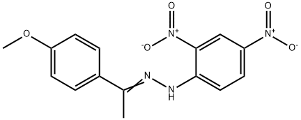 4'-Methoxyacetophenone 2,4-dinitrophenylhydrazone 结构式