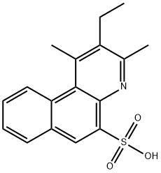 Benzo[f]quinoline-5-sulfonic  acid,  2-ethyl-1,3-dimethyl- 结构式