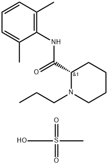 甲磺酸罗哌卡因 结构式
