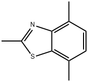 2,4,7-TRIMETHYLBENZOTHIAZOLE 结构式