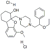 4a-[[4-(2-ethoxy-2-phenyl-ethyl)piperazin-1-yl]methyl]-6-methoxy-2,3,4 ,9b-tetrahydro-1H-dibenzofuran-4-ol dihydrochloride 结构式