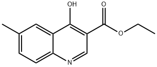 4-羟基-6-甲基喹啉-3-羧酸乙酯 结构式