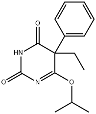 5-ethyl-5-phenyl-6-propan-2-yloxy-pyrimidine-2,4-dione 结构式