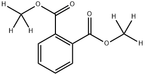 邻苯二甲酸二甲酯-D6 结构式