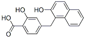 4-[(2-hydroxy-1-naphthyl)methyl]salicylic acid 结构式