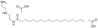 N-[2-[(2-aminoethyl)amino]ethyl]stearamide diacetate 结构式